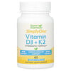 Vitamin D3 + K2,  60 Veggie Capsules
