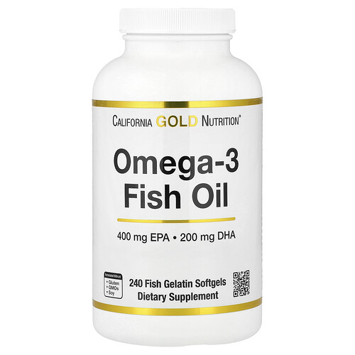 California Gold Nutrition オメガ3 フィッシュオイル Vivomega トリグリセリド 1,000mg フィッシュソフトジェル240粒