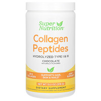 Super Nutrition, Peptídeos de Colágeno, Chocolate, 378 g (13,33 oz)