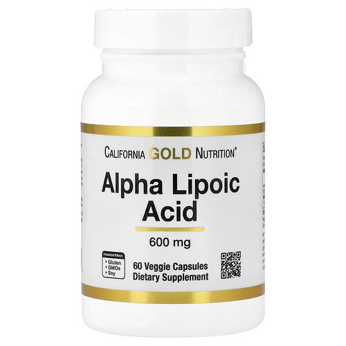 California Gold Nutrition アルファリポ酸 600mg ベジカプセル60粒