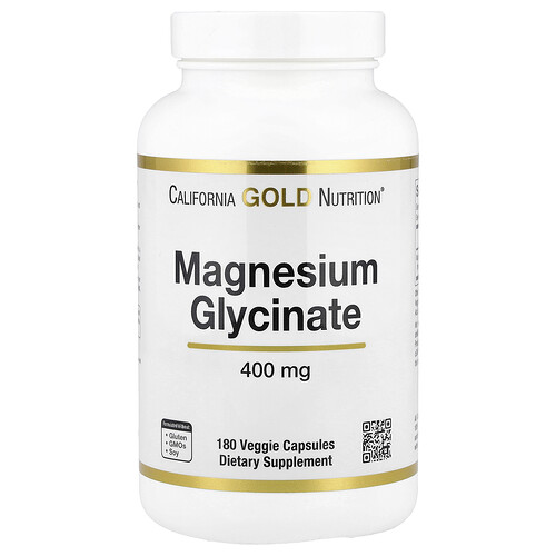 California Gold Nutrition マグネシウム グリシネート ベジカプセル180粒（1粒あたり133mg）