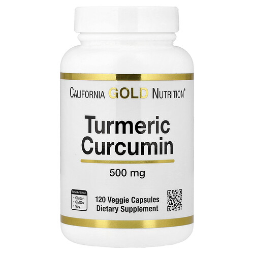 California Gold Nutrition, ターメリック クルクミン, 500 mg, ベジカプセル120粒