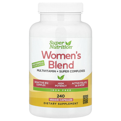 Super Nutrition Multivitamines femmes sans fer, 240 capsules