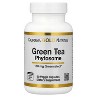 California Gold Nutrition, Green Tea Phytosome, 150 mg, 60 Veggie Capsules