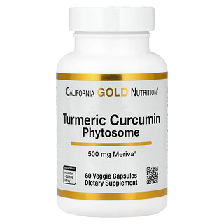 California Gold Nutrition, Turmeric Curcumin Phytosome Meriva®, 500 mg, 60 Veggie Capsules