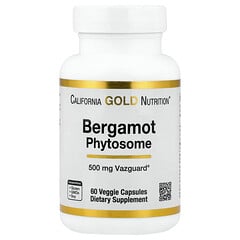 Bergamot Phytosome, фітосома бергамоту з екстрактом бергамоту, 500 мг, 60 рослинних капсул