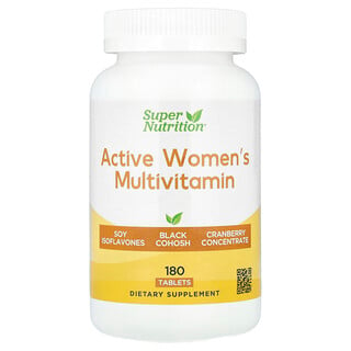 Super Nutrition, Active Women's Multivitamin, 180 Tablets