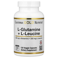 California Gold Nutrition, L-Glutamin + L-Leucin, 120 pflanzliche Kapseln