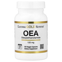 California Gold Nutrition, OEA Oleoylethanolamide, 125 mg, 120  Veggie Capsules