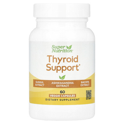 Super Nutrition  Thyroid Support  60 Veggie Capsules