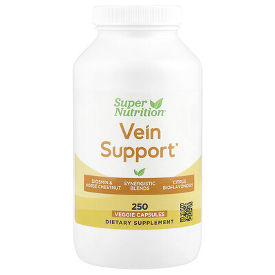 Super Nutrition  Vein Support  250 Veggie Capsules