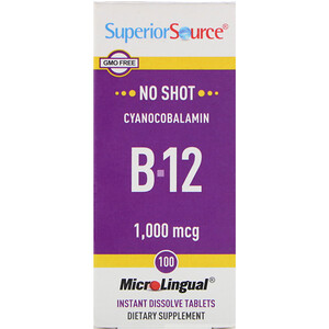 Отзывы о Супер Сорс, Cyanocobalamin B12, 1,000 mcg, 100 Tablets