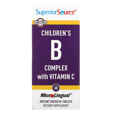 Superior Source Children's B Complex with Vitamin C, 60 MicroLingual Instant Dissolve Tablets