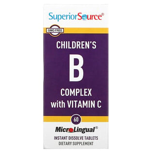 Superior Source, Children's B Complex, With Vitamin C, 60 Instant Dissolve Tablets
