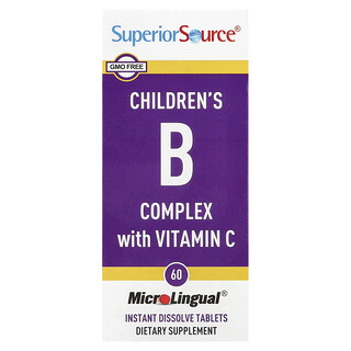 Superior Source, Children's B Complex with Vitamin C, 60 MicroLingual Instant Dissolve Tablets