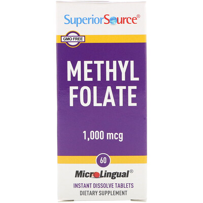 Superior Source Methyl Folate, 1,000 mcg, 60 Tablets