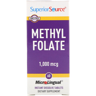 Superior Source, метилфолат, 1000 мкг, 60 таблеток