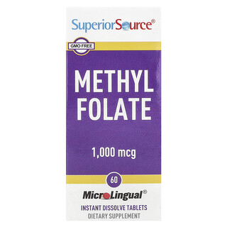 Superior Source, Folato de Metila, 1.000 mcg, 60 Comprimidos