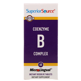 Superior Source, Complejo de coenzima B, 60 comprimidos de disolución instantánea