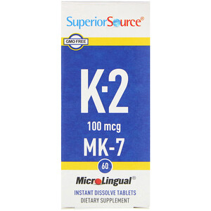 Отзывы о Супер Сорс, Vitamin K-2, 100 mcg, 60 Microlingual Instant Dissolve Tablets
