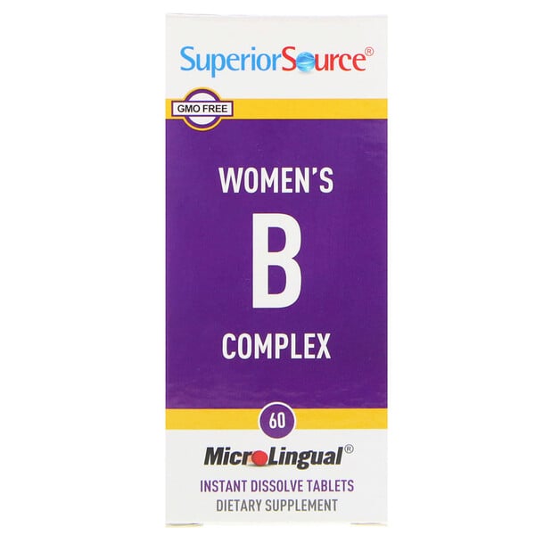 Superior Source, Women's B Complex, 60 MicroLingual Instant Dissolve Tablets