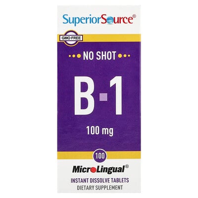 Superior Source B1 100 Instant Dissolve Tablets