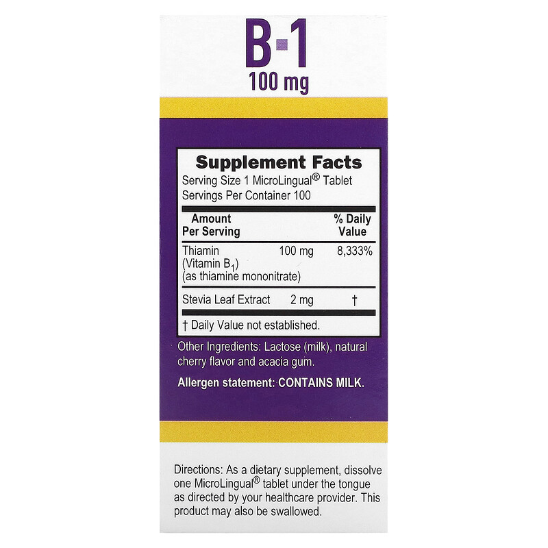 Superior Source, B-1, 100 Mg, 100 Instant Dissolve Tablets