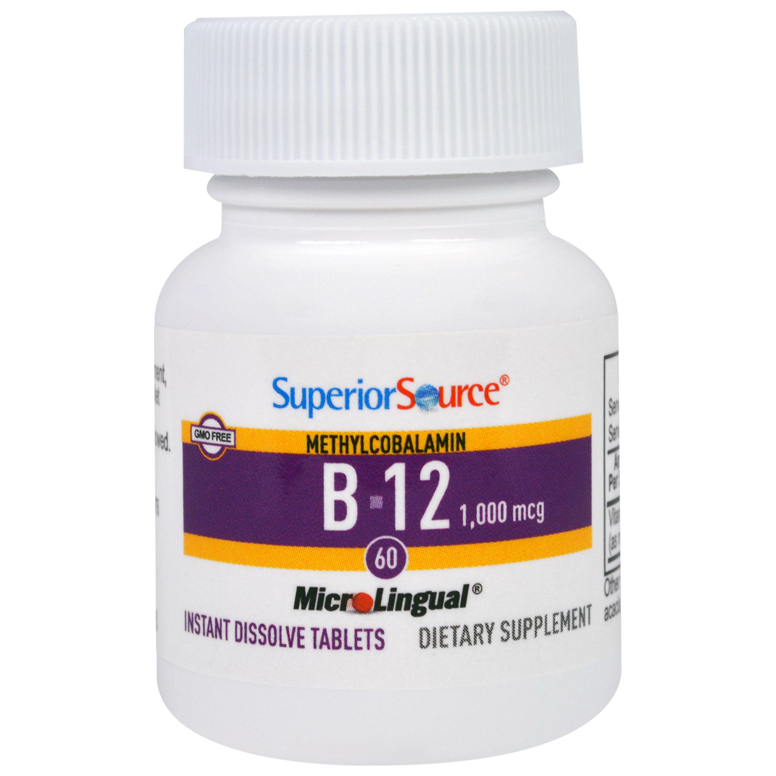 Superior Source, Methylcobalamin B-12, 1000 Mcg, 60 Tablets - IHerb