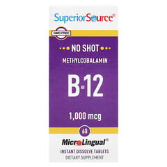 Methylcobalamin B-12, 1,000 mcg, 60 MicroLingual® Instant Dissolve Tablets