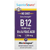 Superior Source, Extra Strength B-12, B-6 & Folic Acid, 60 MicroLingual Instant Dissolve Tablets