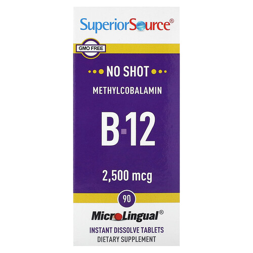Superior Source, Methylcobalamin B-12, 2,500 mcg, 90 Instant Dissolve Tablets