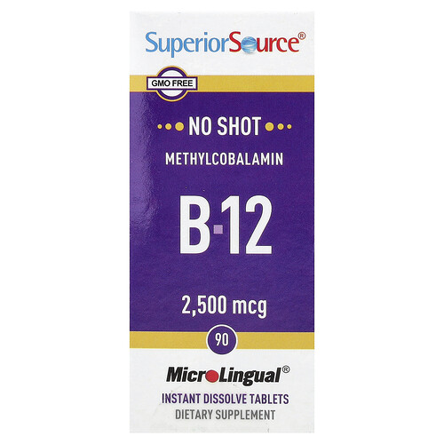Superior Source, Methylcobalamin B-12, 2,500 mcg, 90 Instant Dissolve Tablets