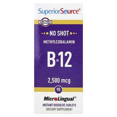 Метилкобаламін B12, 2500 мкг, 90 таблеток для миттєвого розчинення MicroLingual®