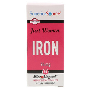 Отзывы о Супер Сорс, Just Women, Iron, 25 mg, 90 Microlingual Instant Dissolve Tablets