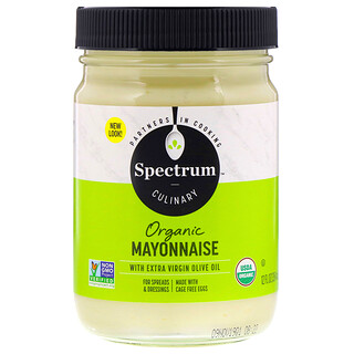 Spectrum Culinary, Maionese orgânica com azeite de oliva, 12 fl. oz. (354 mL)