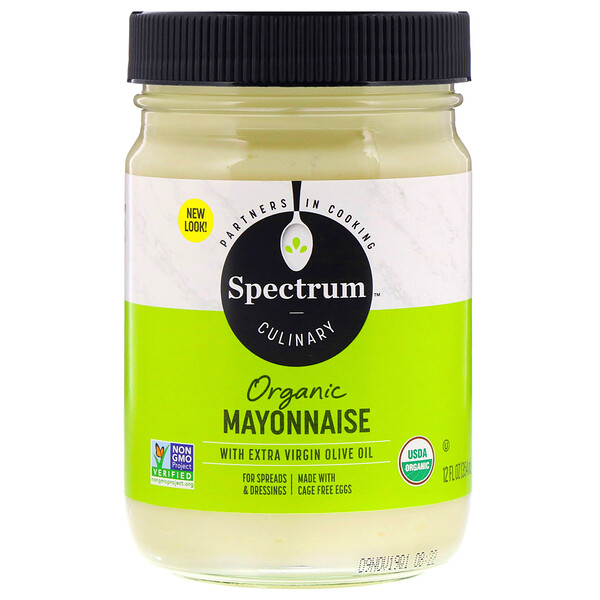 Spectrum Culinary, Organic Mayonnaise with Extra Virgin Olive Oil, 12 fl oz (354 ml)