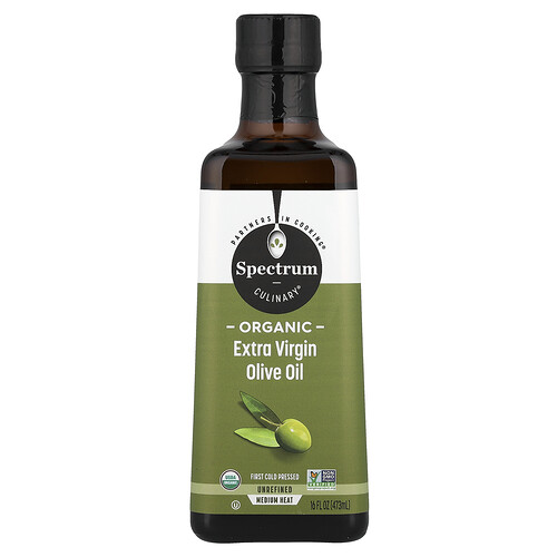 Spectrum Culinary, Organic Extra Virgin Olive Oil, First Cold Pressed, 16 fl oz (473 ml)