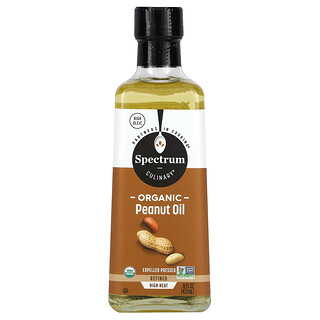 Spectrum Culinary‏, שמן בוטנים אורגני, בכבישה מכנית, 473 מ"ל (16 אונקיות נוזל)