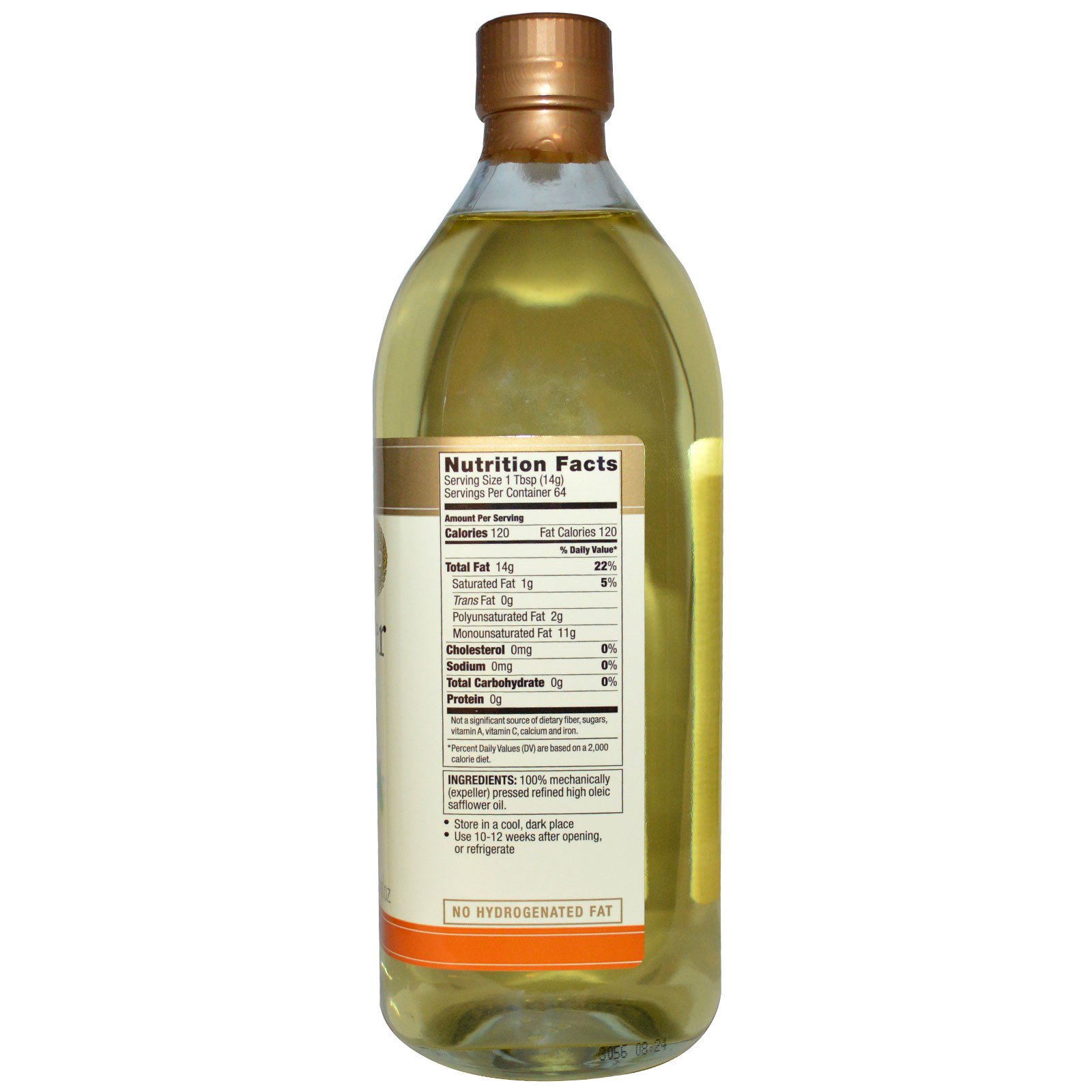 Spectrum Naturals, High Heat, Safflower Oil, 32 fl oz (946 ml)