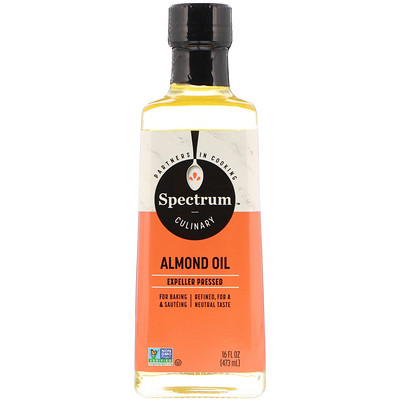 Spectrum Culinary Almond Oil, Expeller Pressed, 16 fl oz (473 ml)