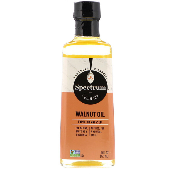Spectrum Culinary‏, Walnut Oil, Expeller Pressed, 16 fl oz (473 ml)