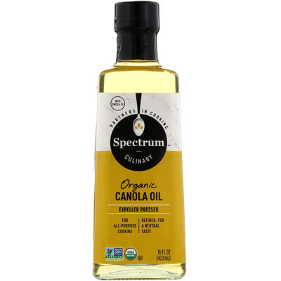 Купить Spectrum Culinary Organic Canola Oil, Refined, 16 fl oz (473 ml)