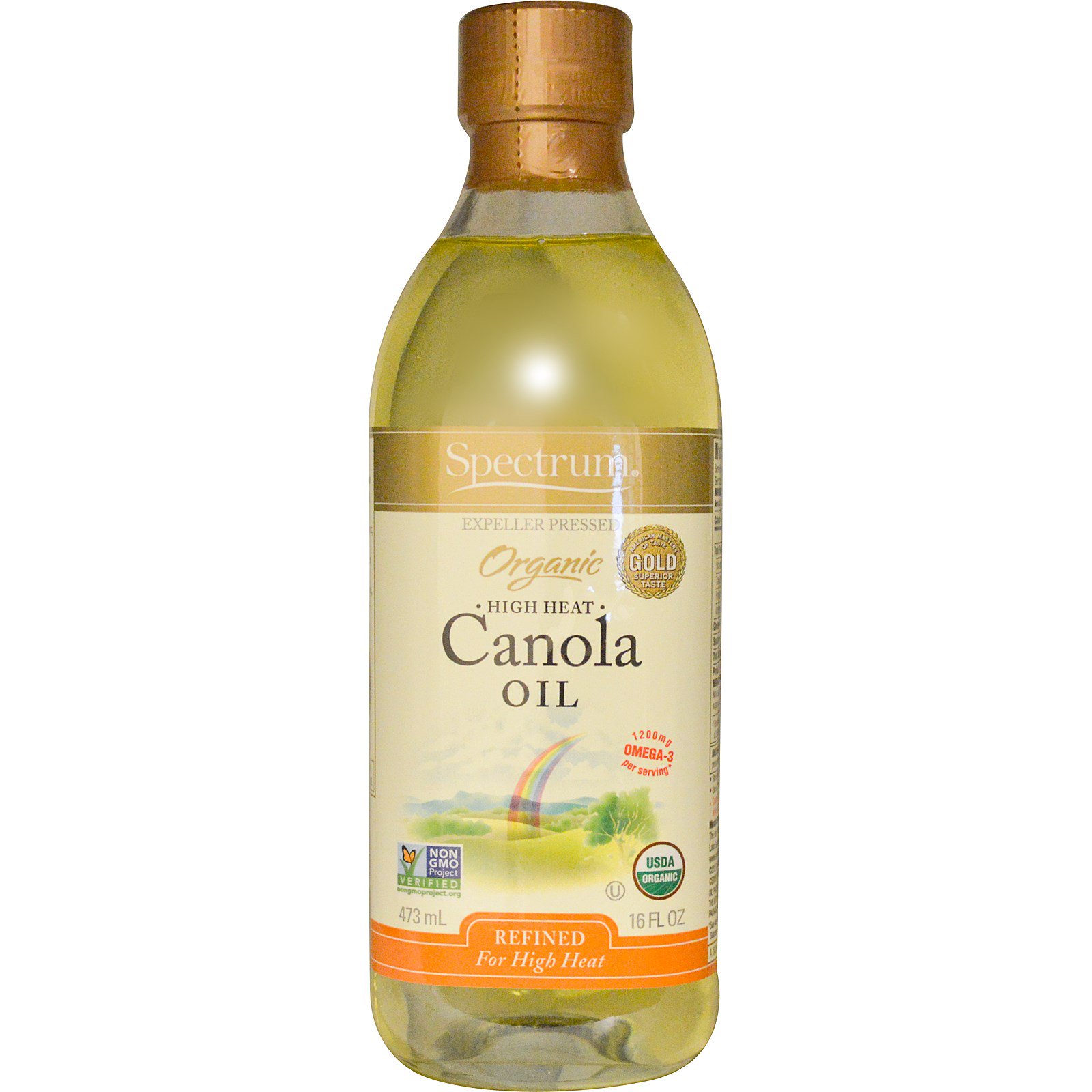 Spectrum Naturals, Organic Canola Oil, High Heat, Refined ...
 Refined Canola Oil