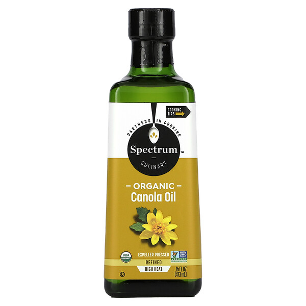 Organic Canola Oil, Refined, 16 fl oz (473 ml)