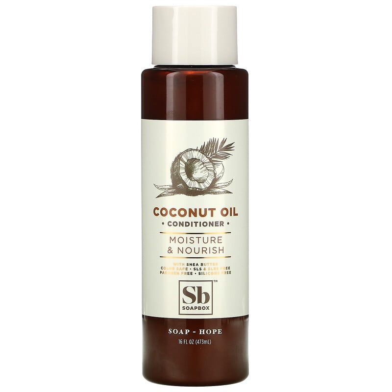 Soapbox, Coconut Oil Conditioner, Moisture & Nourish , 16 fl oz (473 ml ...