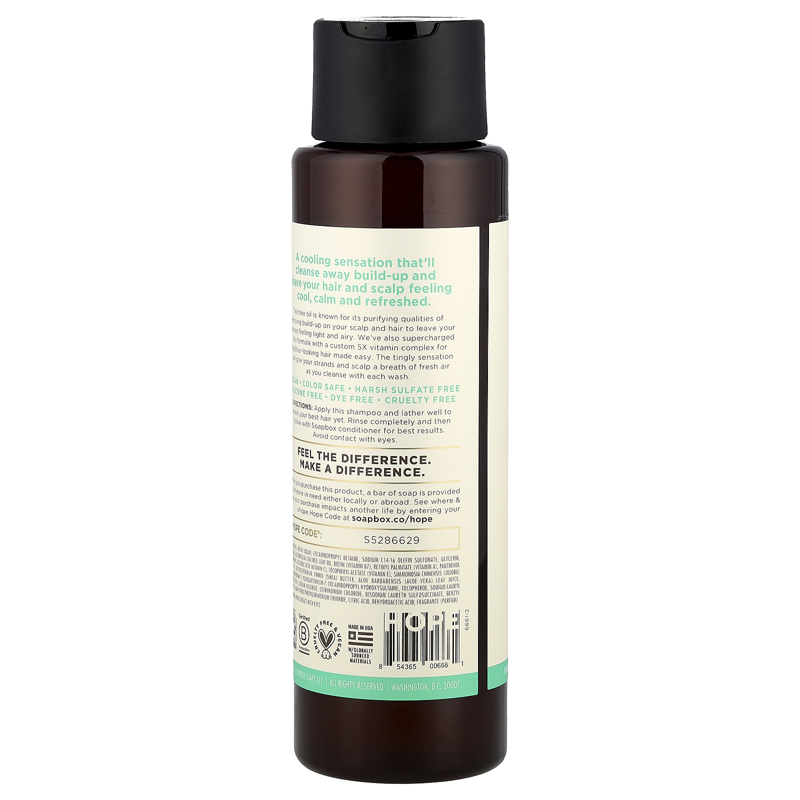 Tea Tree Tiefenreinigendes Shampoo, Reinigen & Reinigen, 16 fl oz (473 ml) - Bild 3 von 3