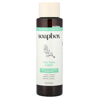 Soapbox, Syampu Pembersih Secara Dalam Pokok Teh, Bersihkan & Tulen, 16 fl oz (473 ml)