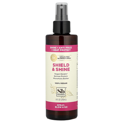 Photos - Hair Styling Product Shield Soapbox, & Shine, Dream Trio Blowout Spray, 8 fl oz SPX-06958 (236 ml)