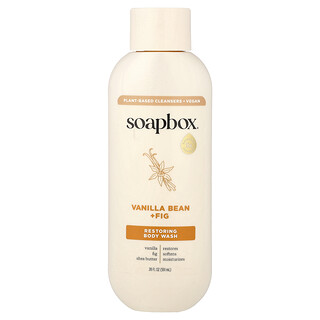 Soapbox, Memulihkan Pencuci Badan, Kacang Vanila + Ara, 20 fl oz (591 ml)