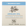 Soapbox, 含椰子油和乳木果的堅果油洗髮皂，控制和軟化，3.1 盎司（87.5 克）